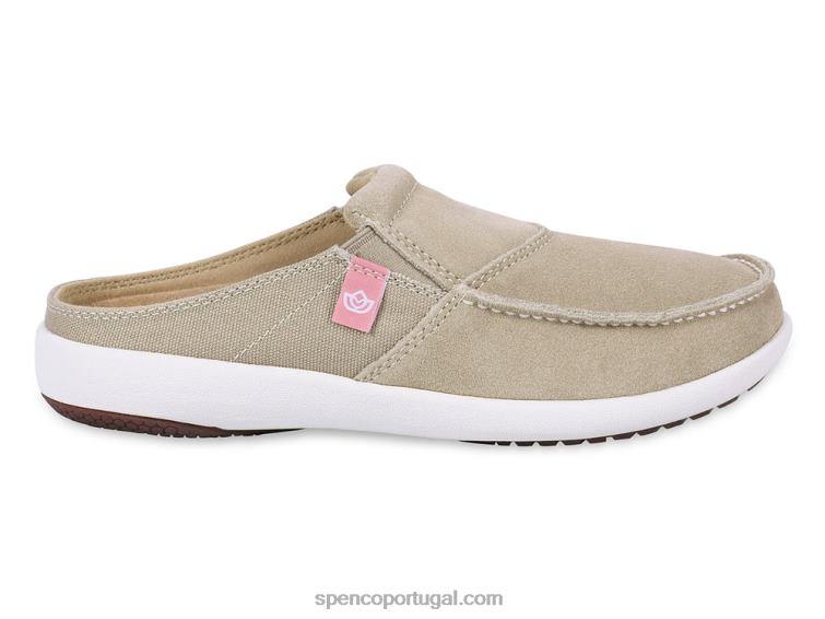 Spenco Footwear taupe claro sesta via 648F617 mulheres