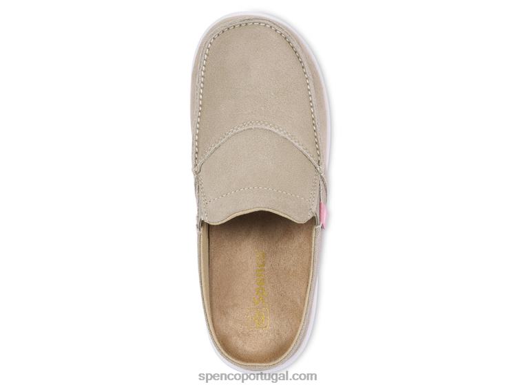 Spenco Footwear taupe claro sesta via 648F617 mulheres