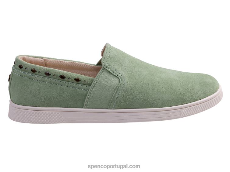 Spenco Footwear verde louro rebite santa barbara clássico 648F489 mulheres