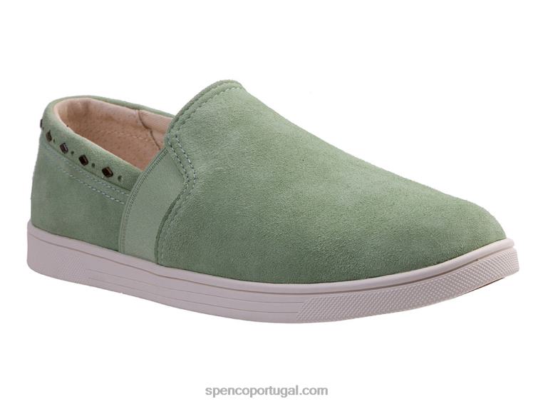 Spenco Footwear verde louro rebite santa barbara clássico 648F489 mulheres
