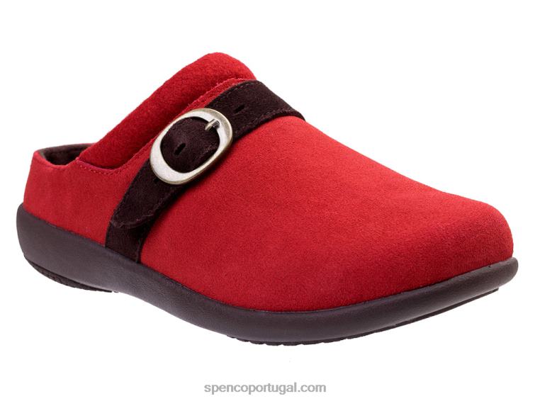 Spenco Footwear vermelho camurça ashley 648F370 mulheres