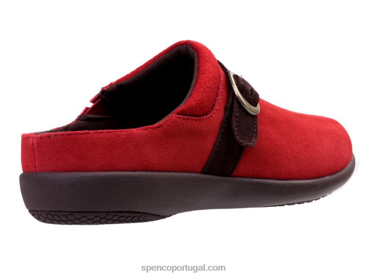 Spenco Footwear vermelho camurça ashley 648F370 mulheres