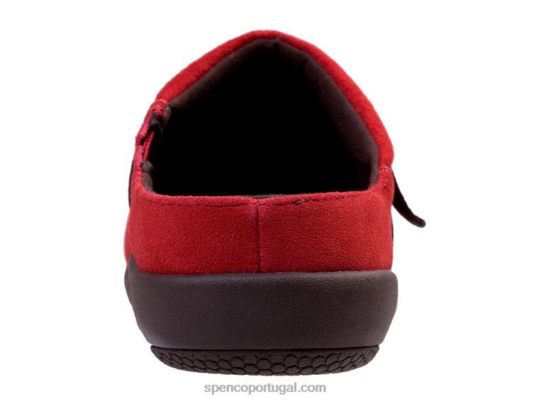 Spenco Footwear vermelho camurça ashley 648F370 mulheres