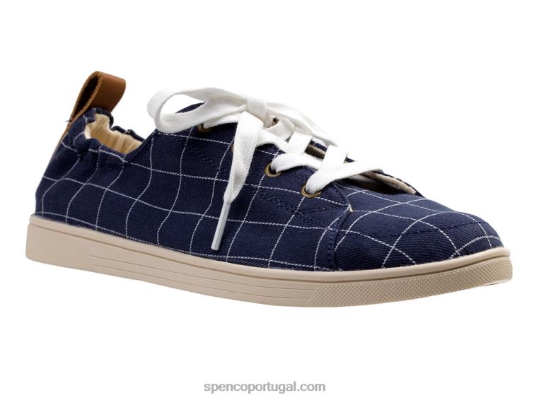 Spenco Footwear marinha sapatilha vidraça 648F322 mulheres