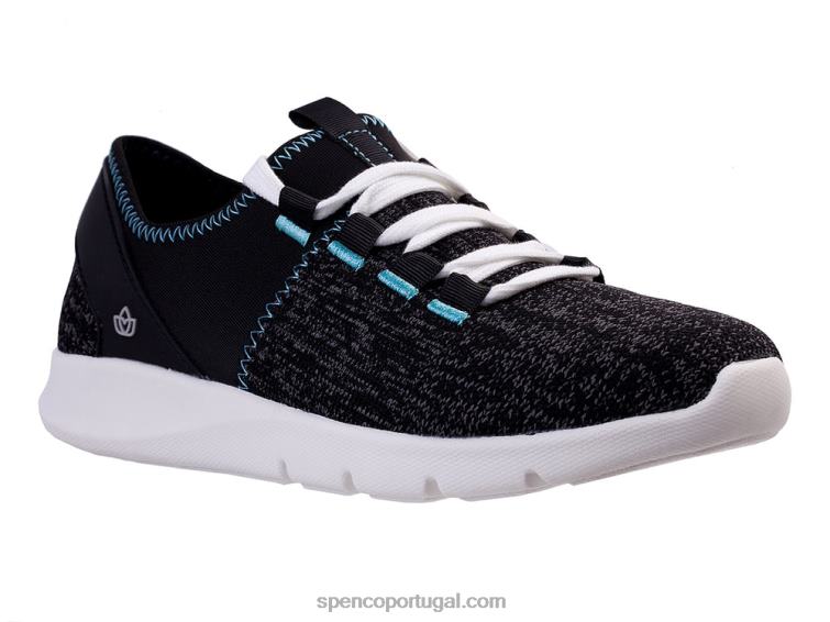 Spenco Footwear preto Kelsey tênis clássico 648F452 mulheres