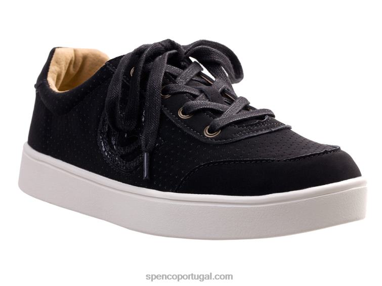 Spenco Footwear preto tênis belmont 648F377 mulheres