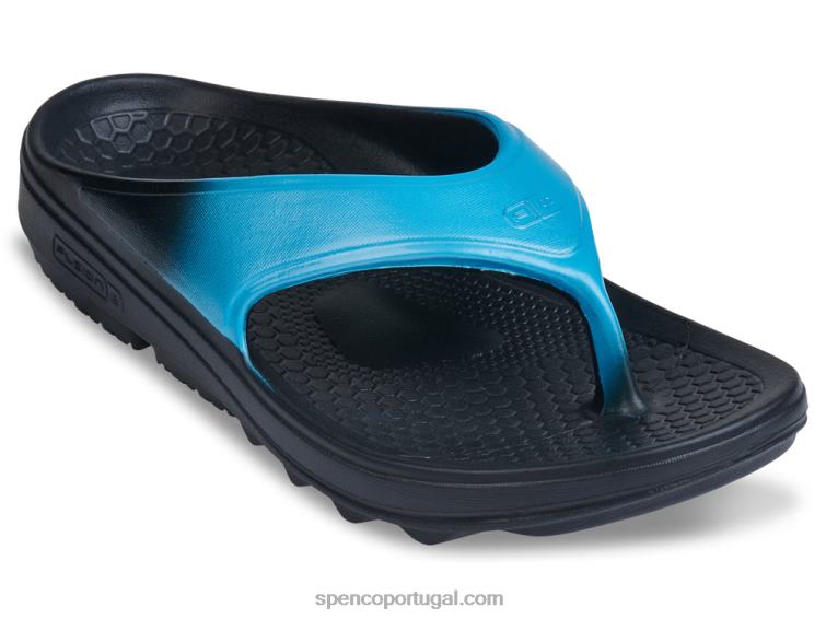 Spenco Footwear azul havaiano sandália fusion 2 fade 648F227 mulheres