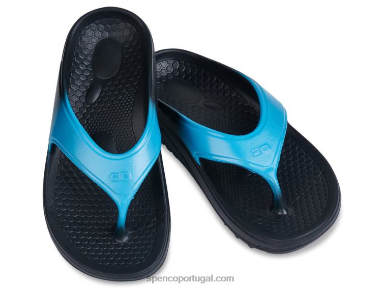 Spenco Footwear azul havaiano sandália fusion 2 fade 648F227 mulheres