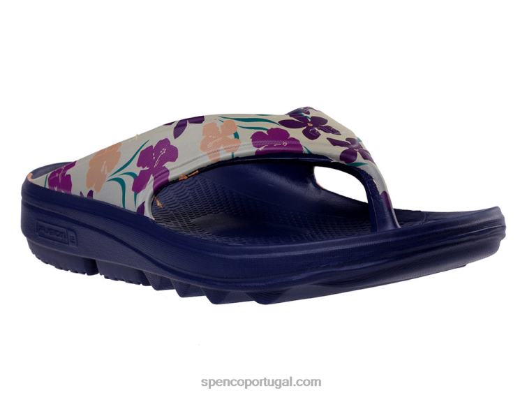 Spenco Footwear botão de ouro fusão 2 floral 648F252 mulheres