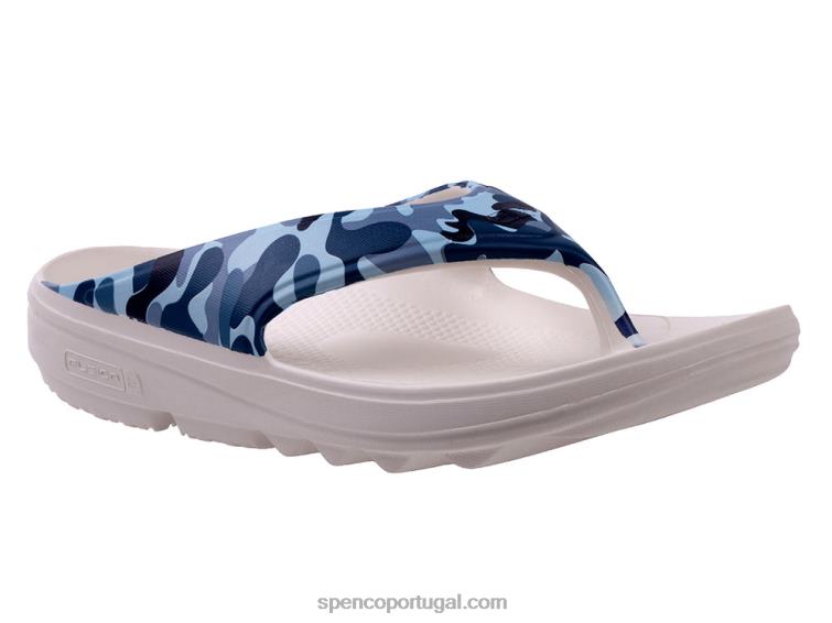 Spenco Footwear camuflagem azul sandália camuflada fusion 2 648F256 mulheres