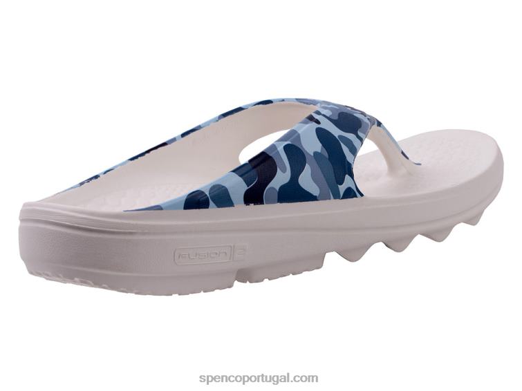 Spenco Footwear camuflagem azul sandália camuflada fusion 2 648F256 mulheres
