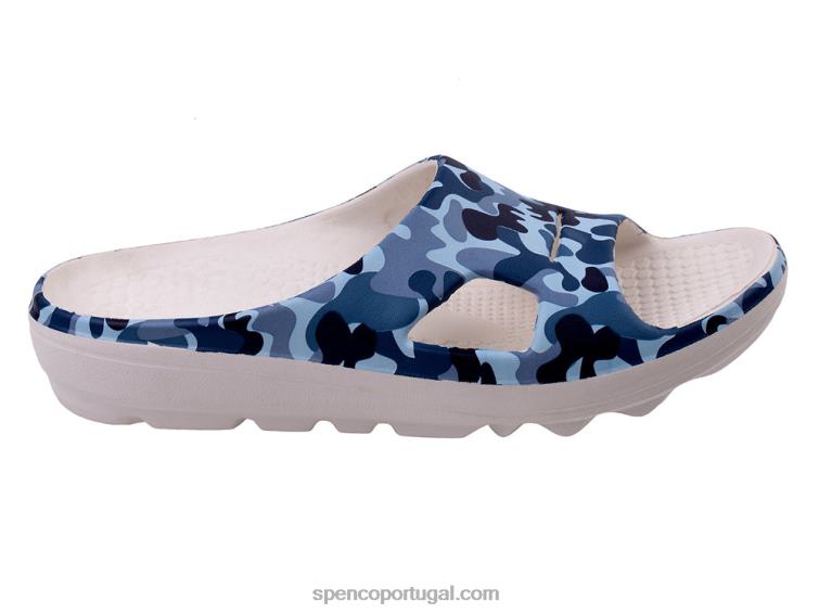 Spenco Footwear camuflagem azul slide de camuflagem fusion 2 648F264 mulheres