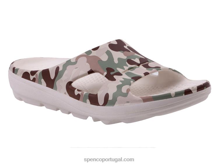 Spenco Footwear camuflagem verde slide de camuflagem fusion 2 648F265 mulheres