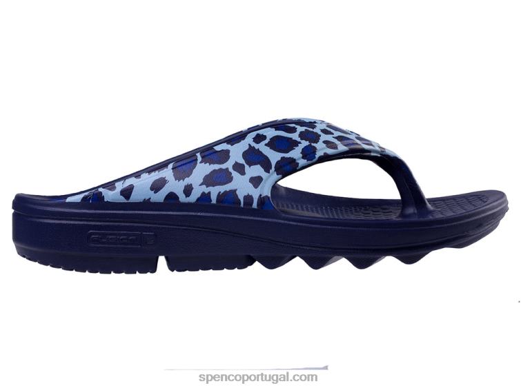 Spenco Footwear chita azul fusão 2 safari 648F246 mulheres