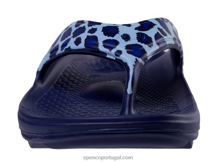 Spenco Footwear chita azul fusão 2 safari 648F246 mulheres