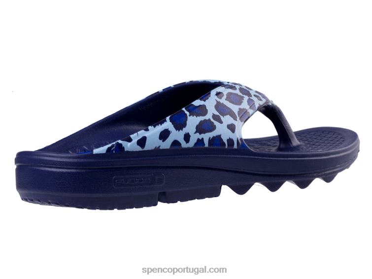 Spenco Footwear chita azul fusão 2 safari 648F246 mulheres