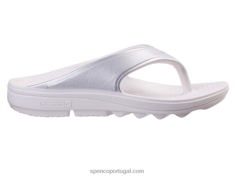 Spenco Footwear prata sandália fusion 2 pérolas 648F243 mulheres