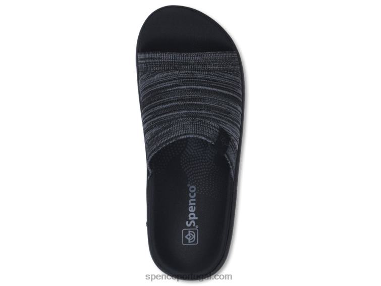 Spenco Footwear preto astoria slide - best-seller 648F234 mulheres