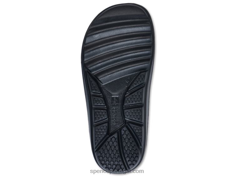 Spenco Footwear preto fusão 2 fade slide 648F230 mulheres