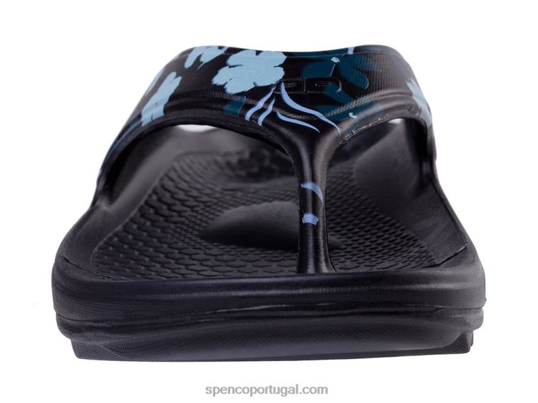 Spenco Footwear preto fusão 2 floral 648F251 mulheres