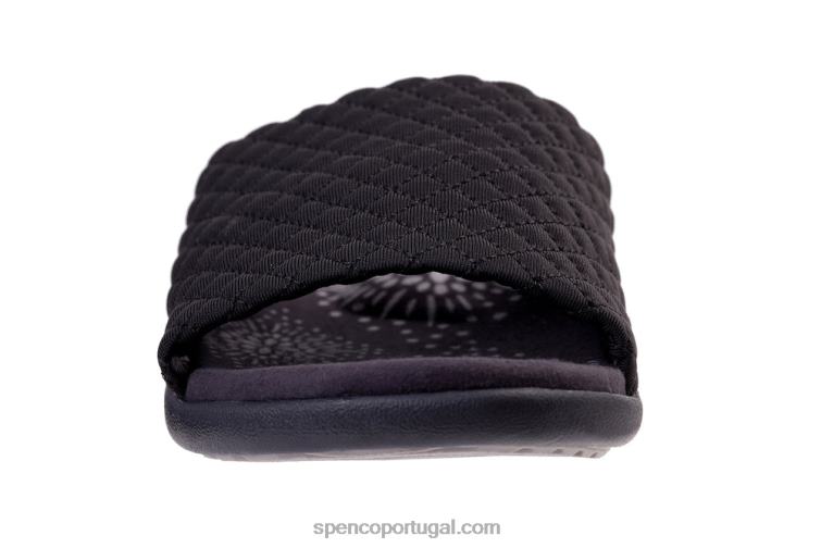 Spenco Footwear preto hanna slide clássico 648F273 mulheres