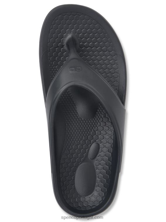 Spenco Footwear preto sandália fusão 2 648F223 mulheres