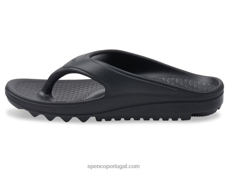 Spenco Footwear preto sandália fusão 2 648F223 mulheres