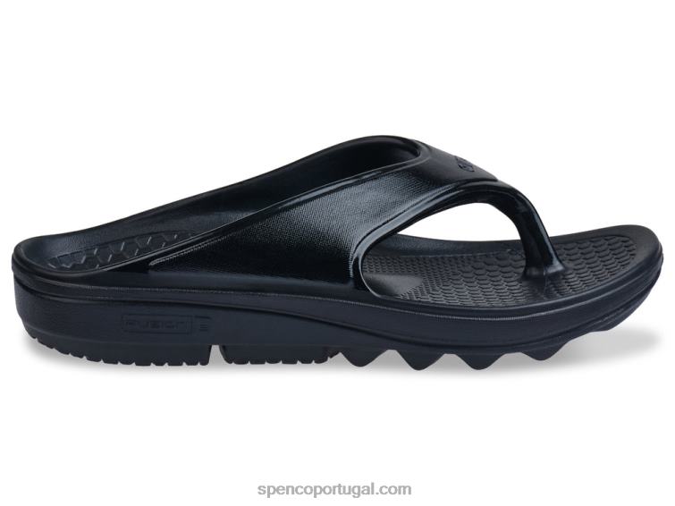 Spenco Footwear preto sandália fusion 2 fade 648F224 mulheres
