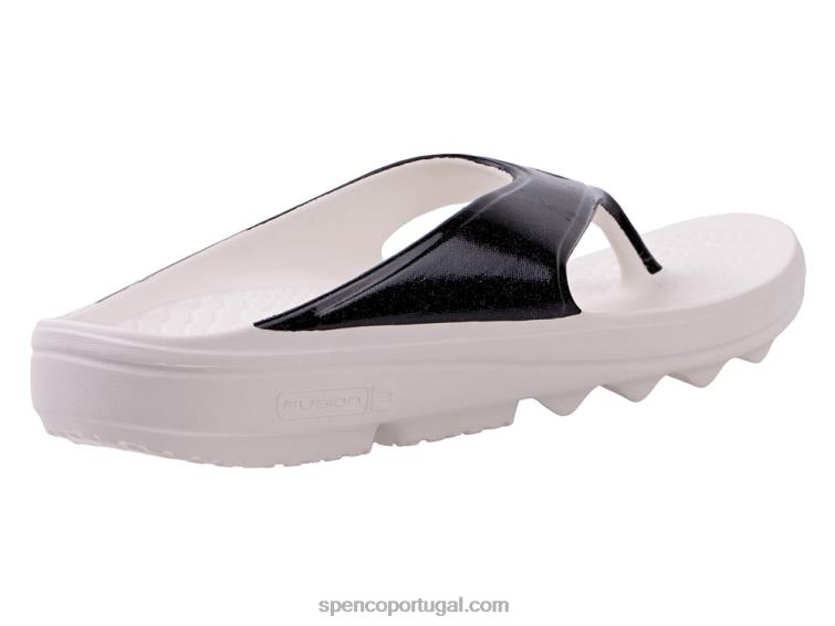 Spenco Footwear preto sandália fusion 2 perolada 648F244 mulheres
