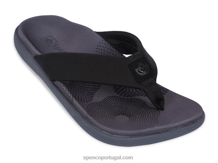 Spenco Footwear preto sandália vitoria 648F267 mulheres