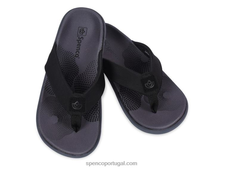 Spenco Footwear preto sandália vitoria 648F267 mulheres