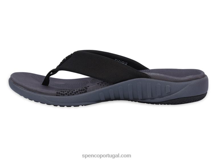 Spenco Footwear preto sandália vitoria 648F267 mulheres