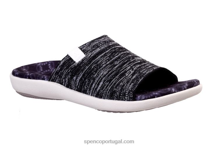 Spenco Footwear preto slide clássico de odessa 648F278 mulheres