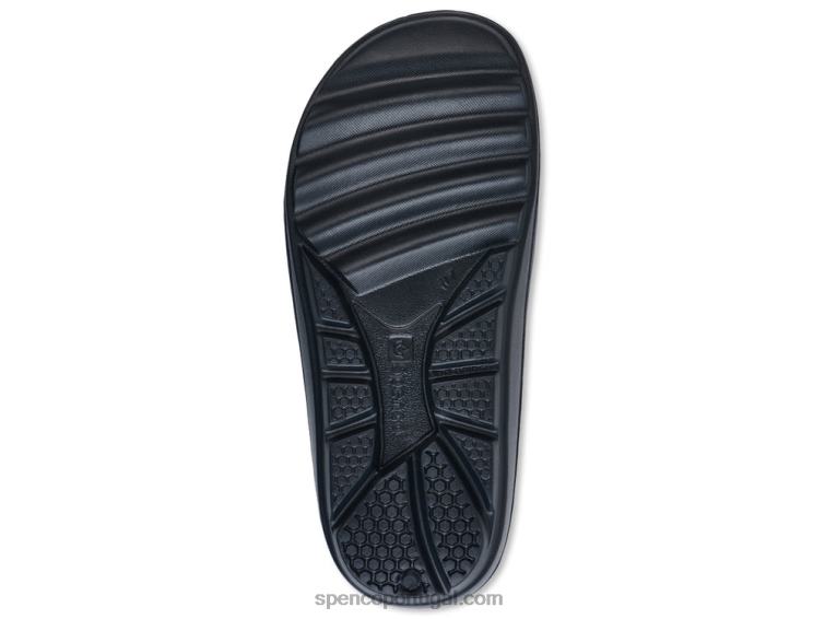 Spenco Footwear preto slide de fusão 2 648F229 mulheres