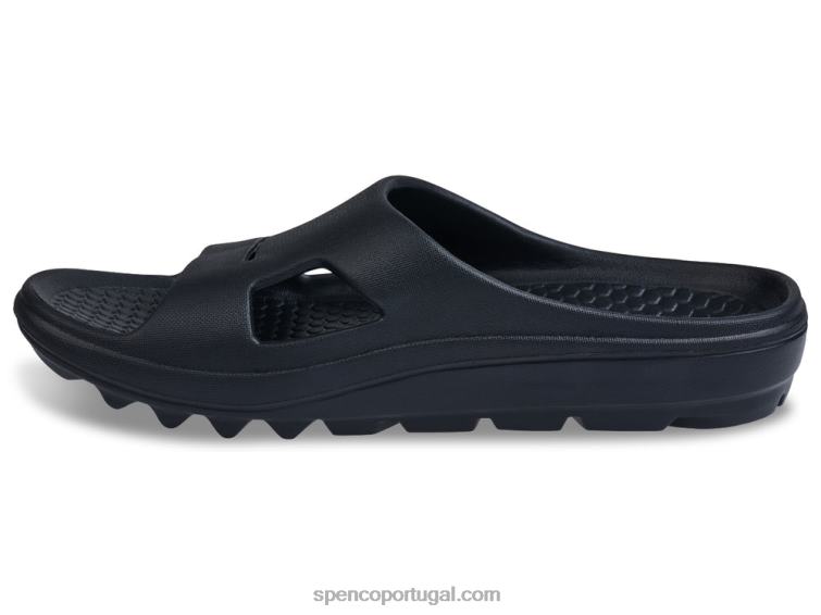 Spenco Footwear preto slide de fusão 2 648F229 mulheres