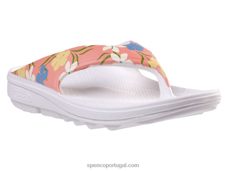 Spenco Footwear rosa fusão 2 floral 648F255 mulheres
