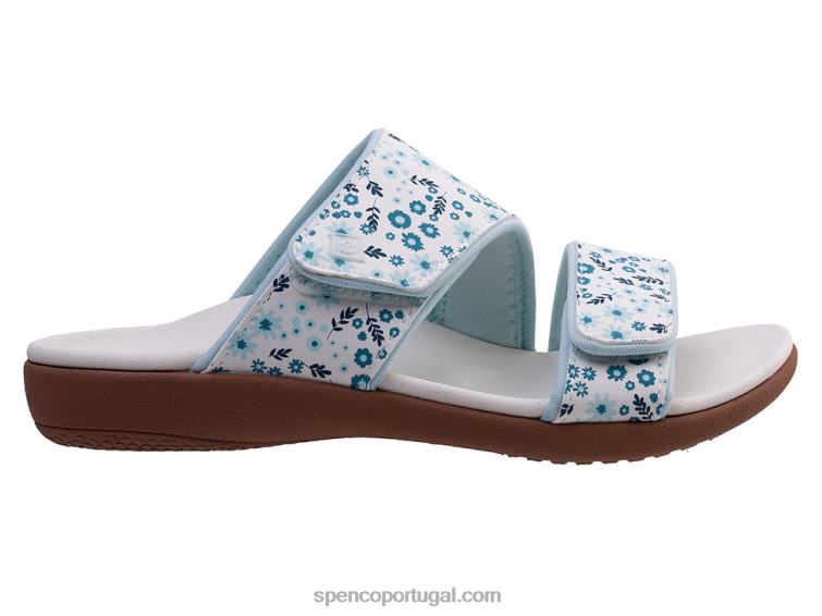 Spenco Footwear branco kholo nuevo delicado floral 648F159 mulheres