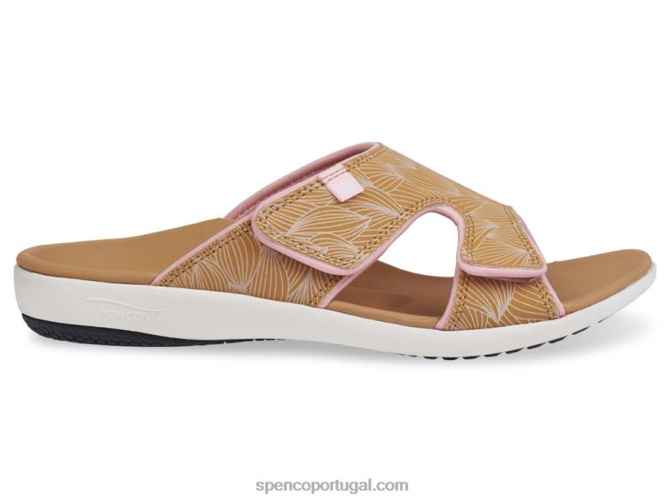 Spenco Footwear bronzeado escorregador de onda kholo 648F177 mulheres
