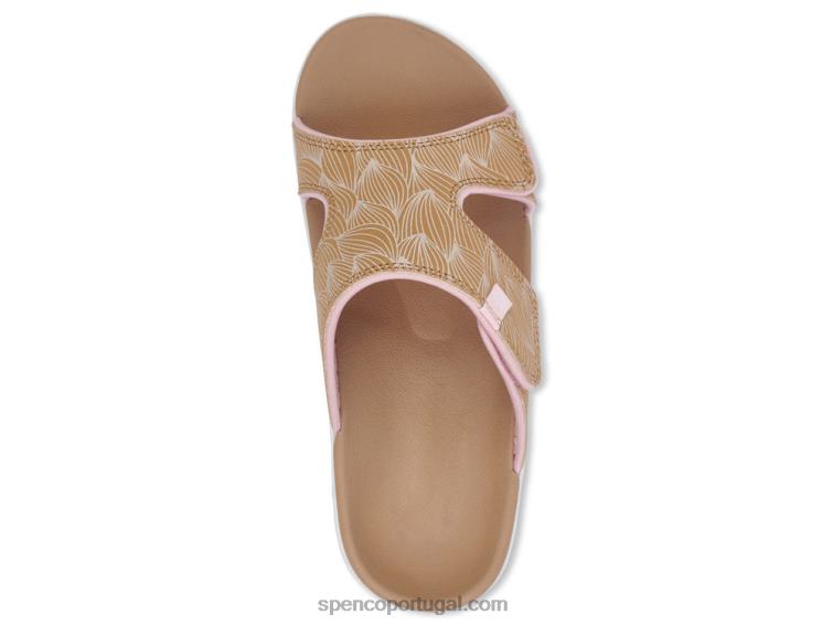 Spenco Footwear bronzeado escorregador de onda kholo 648F177 mulheres