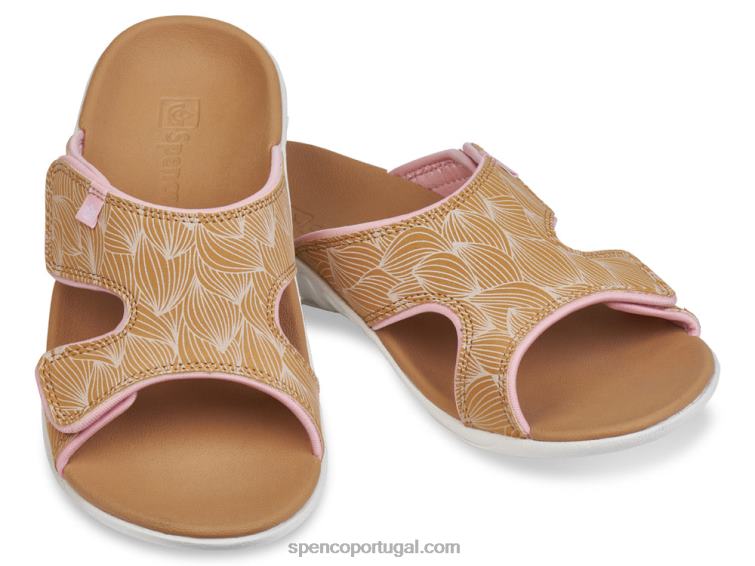 Spenco Footwear bronzeado escorregador de onda kholo 648F177 mulheres