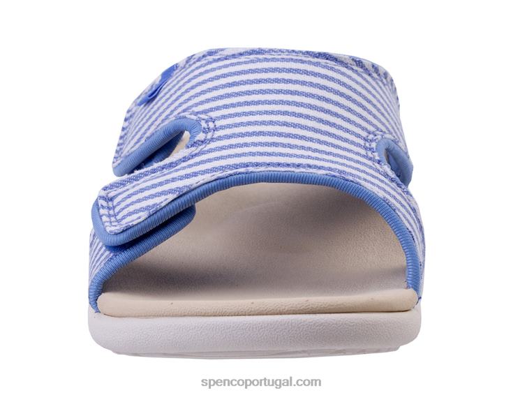 Spenco Footwear carolina azul kholo listra sazonal 648F160 mulheres