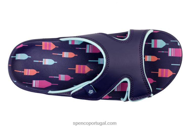 Spenco Footwear cerceta escorregador de praia de kholo 648F188 mulheres