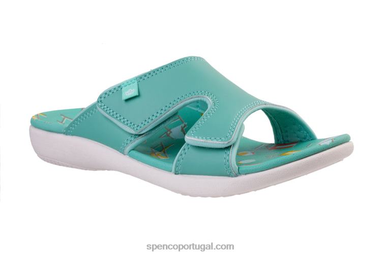 Spenco Footwear cerceta escorregador de praia de kholo 648F188 mulheres