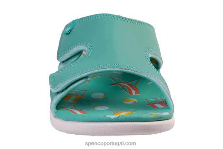 Spenco Footwear cerceta escorregador de praia de kholo 648F188 mulheres
