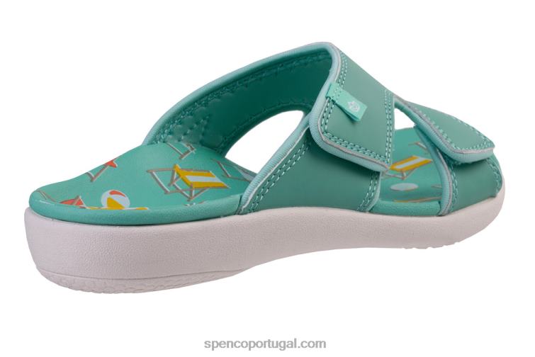 Spenco Footwear cerceta escorregador de praia de kholo 648F188 mulheres