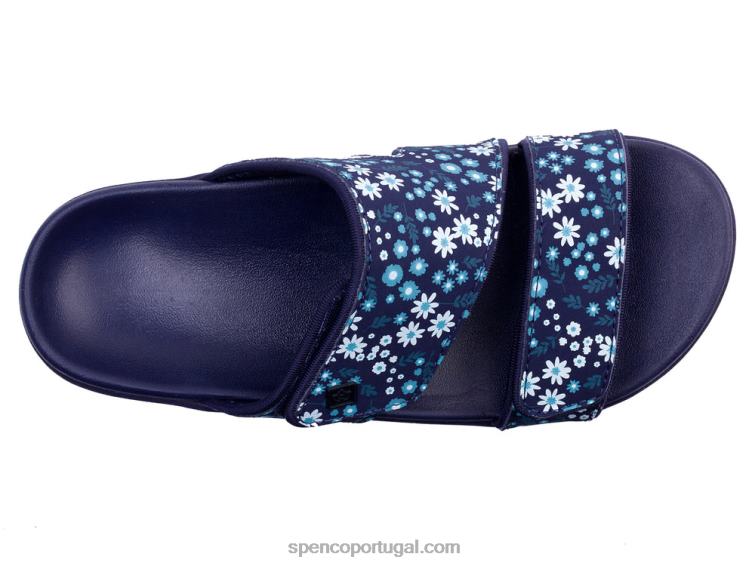 Spenco Footwear fúcsia kholo nuevo delicado floral 648F157 mulheres