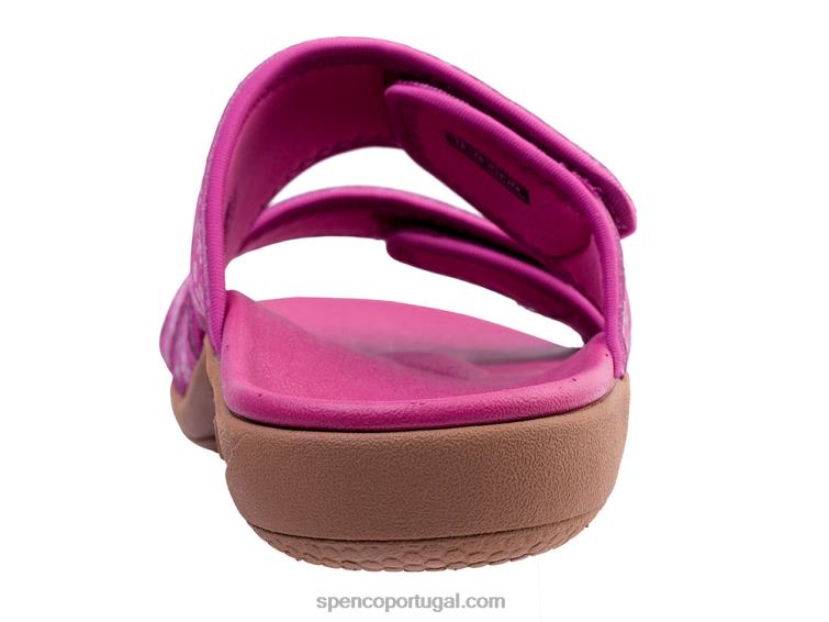 Spenco Footwear fúcsia kholo nuevo delicado floral 648F157 mulheres