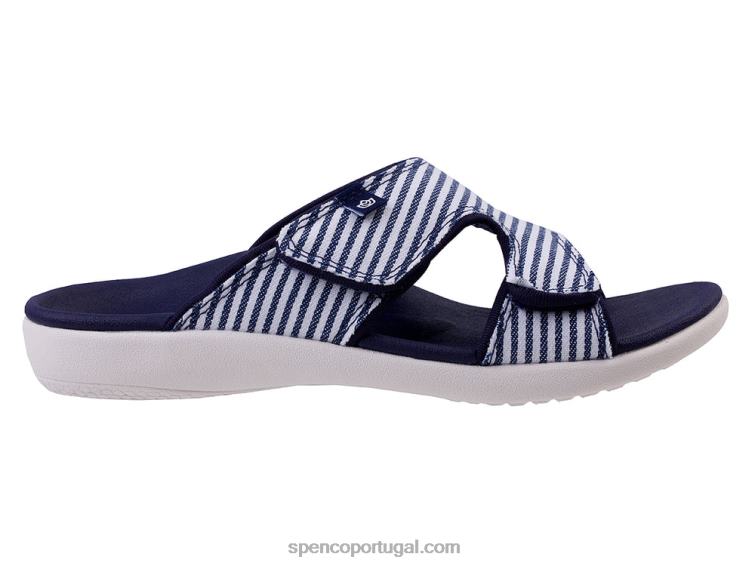 Spenco Footwear marinha náutica kholo listra clássica 648F163 mulheres