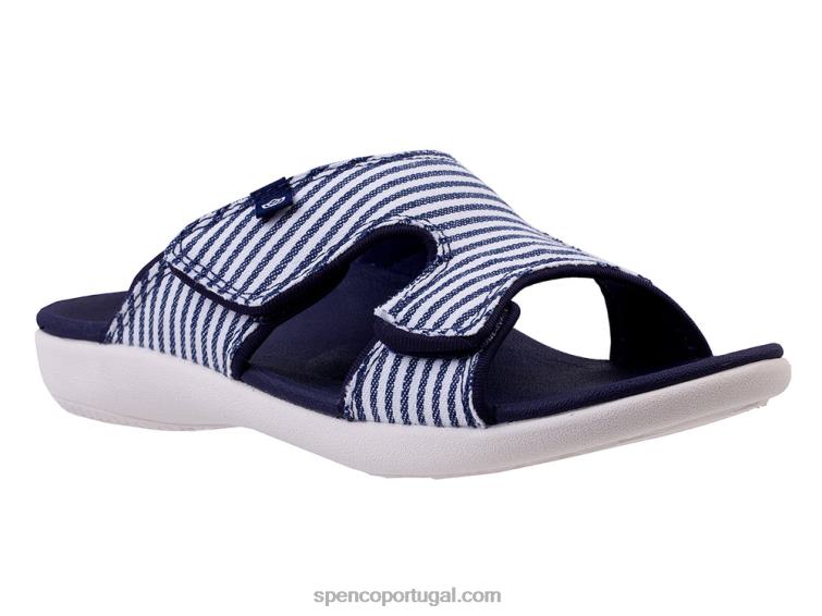 Spenco Footwear marinha náutica kholo listra clássica 648F163 mulheres