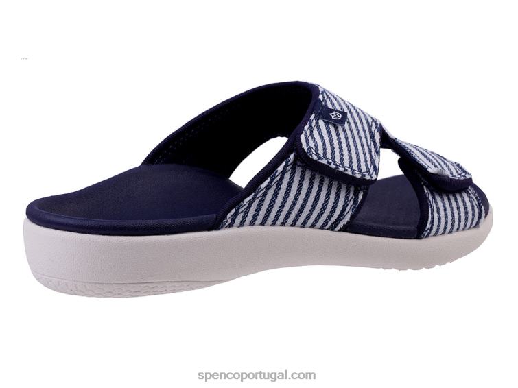 Spenco Footwear marinha náutica kholo listra clássica 648F163 mulheres